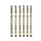 Pigma&#xAE; Micron&#xAE; Fine Line Black 6 Piece Pen Set